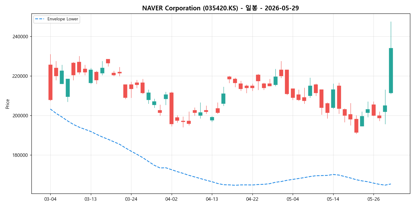 NAVER Corporation 일봉 차트