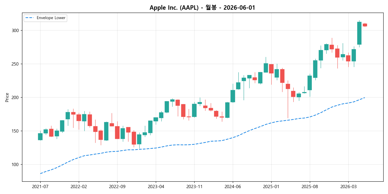 Apple Inc. 월봉 차트