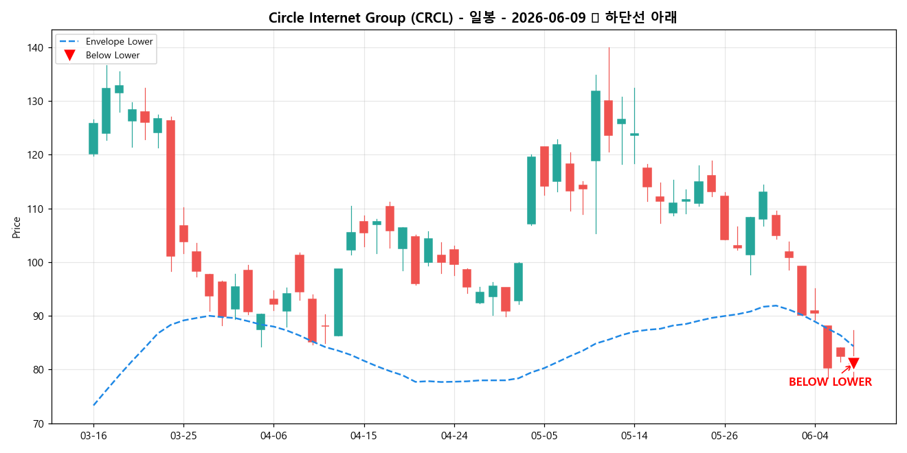 Circle Internet Group 일봉 차트
