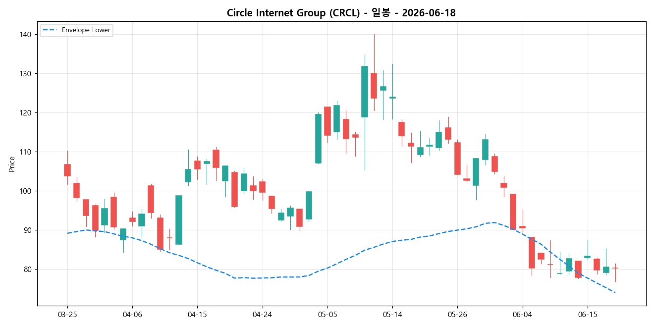 Circle Internet Group 일봉 차트