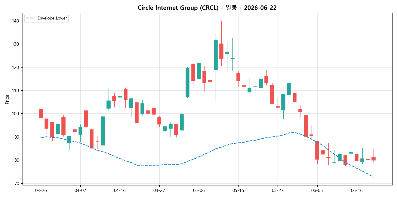 Circle Internet Group 일봉 차트