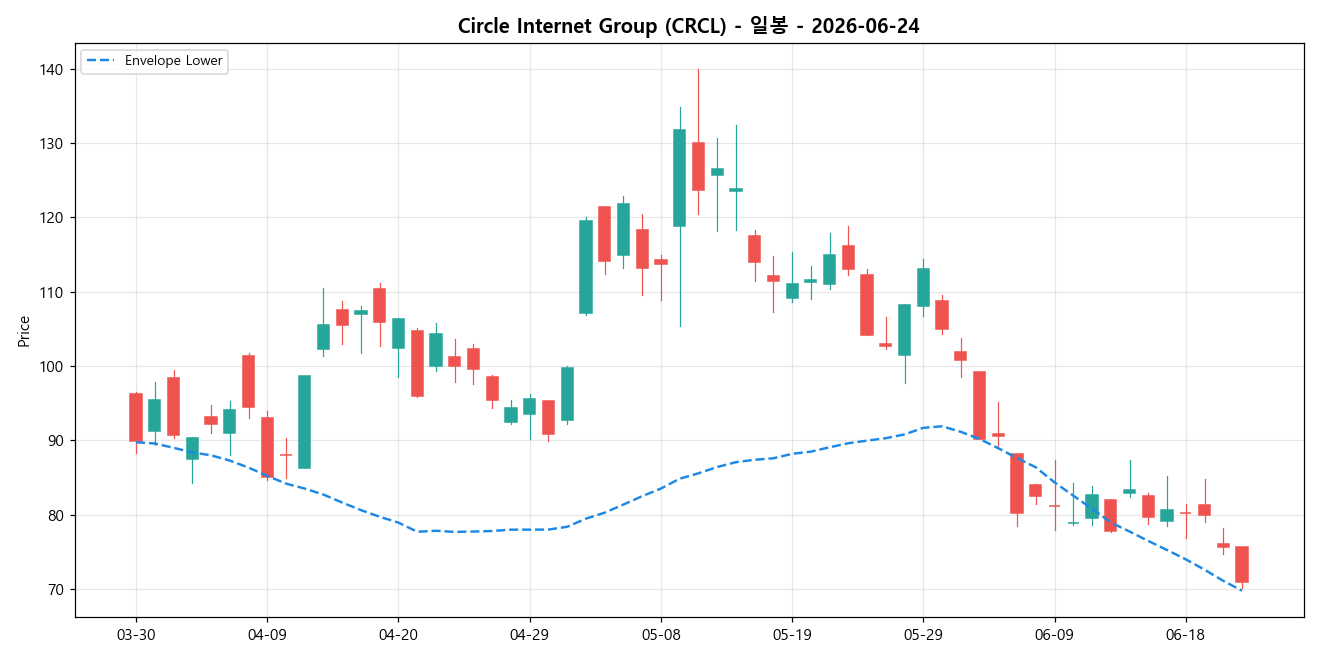 Circle Internet Group 일봉 차트