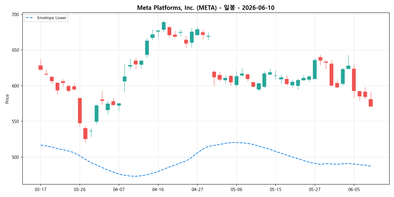Meta Platforms, Inc. 일봉 차트