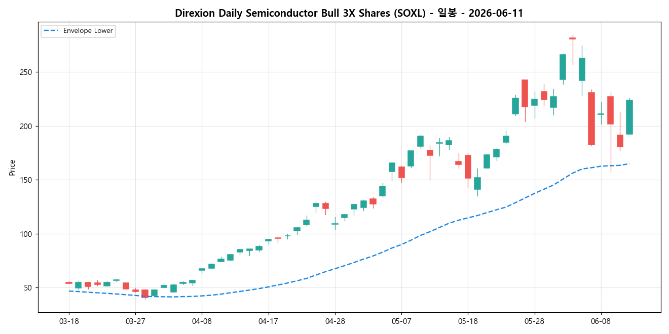 Direxion Daily Semiconductor Bull 3X Shares 일봉 차트