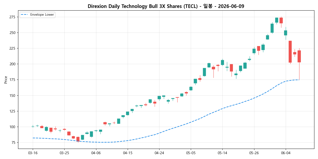 Direxion Daily Technology Bull 3X Shares 일봉 차트