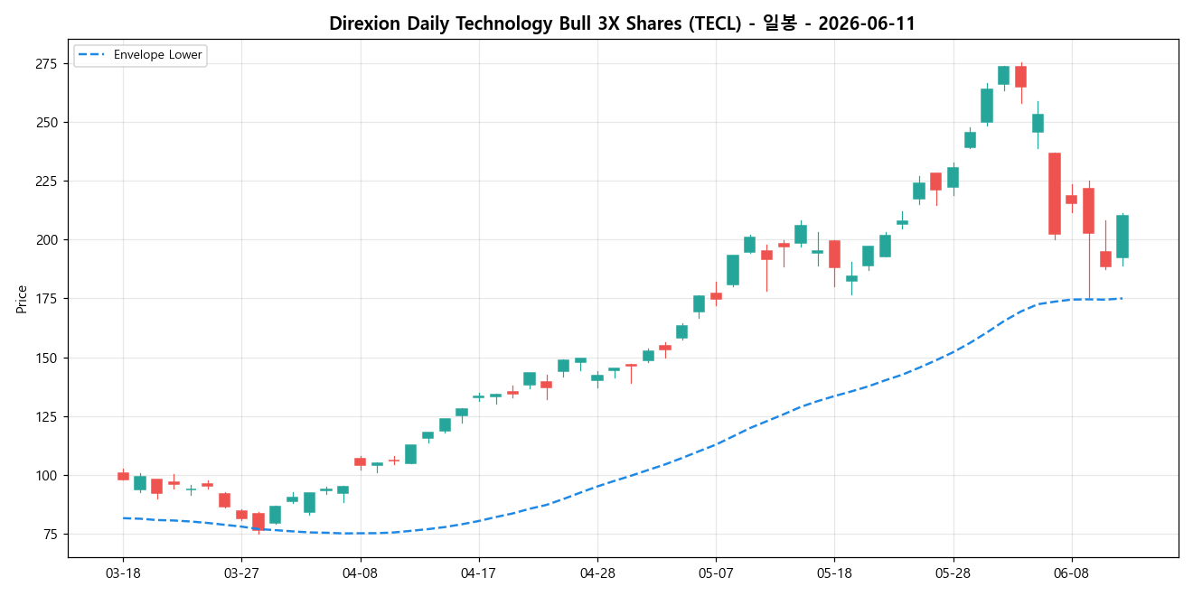 Direxion Daily Technology Bull 3X Shares 일봉 차트