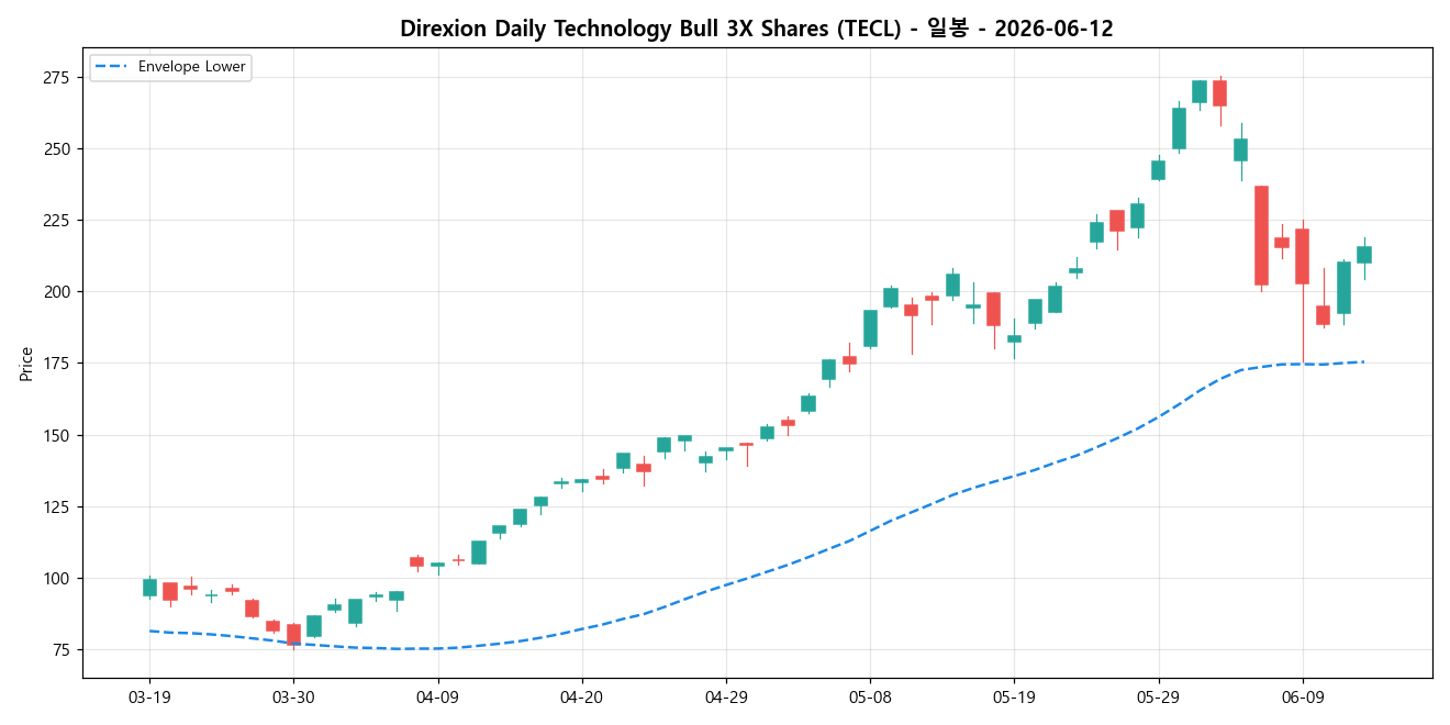 Direxion Daily Technology Bull 3X Shares 일봉 차트