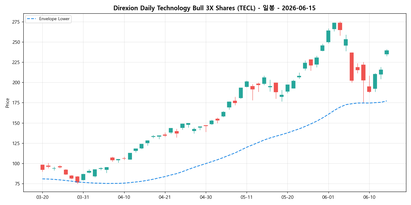 Direxion Daily Technology Bull 3X Shares 일봉 차트