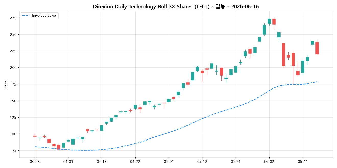 Direxion Daily Technology Bull 3X Shares 일봉 차트
