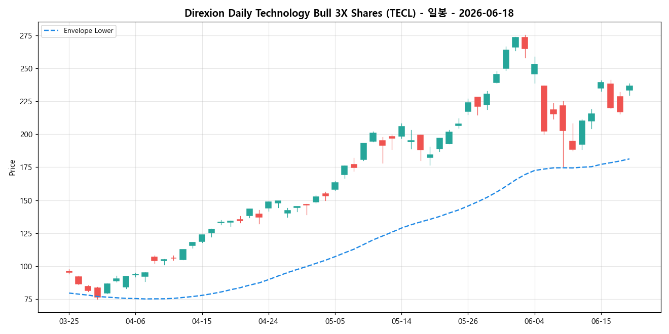 Direxion Daily Technology Bull 3X Shares 일봉 차트
