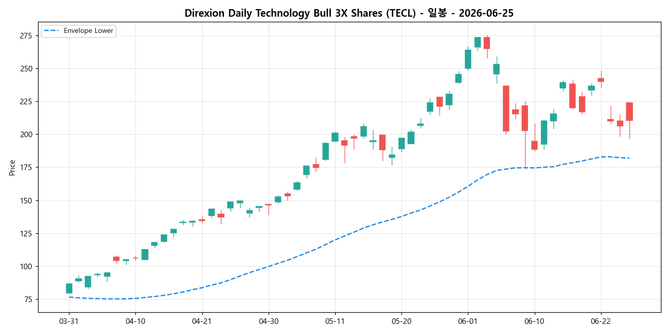 Direxion Daily Technology Bull 3X Shares 일봉 차트