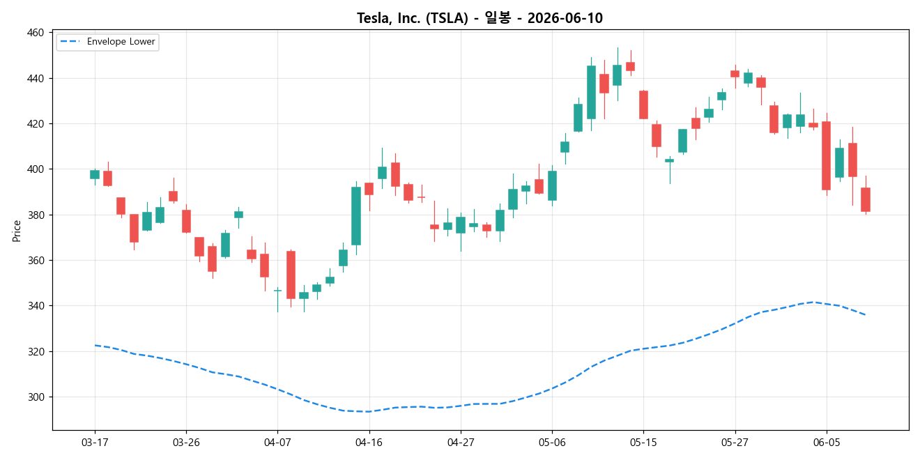 Tesla, Inc. 일봉 차트