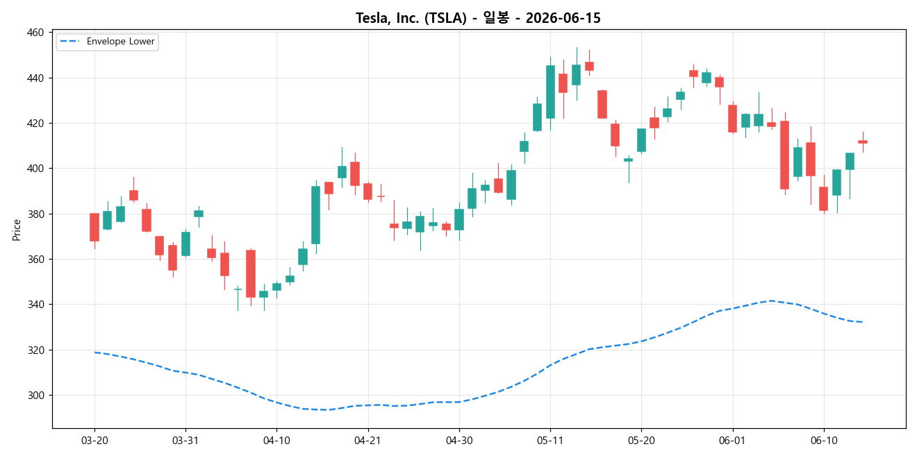 Tesla, Inc. 일봉 차트