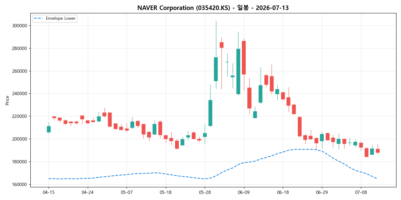NAVER Corporation 일봉 차트