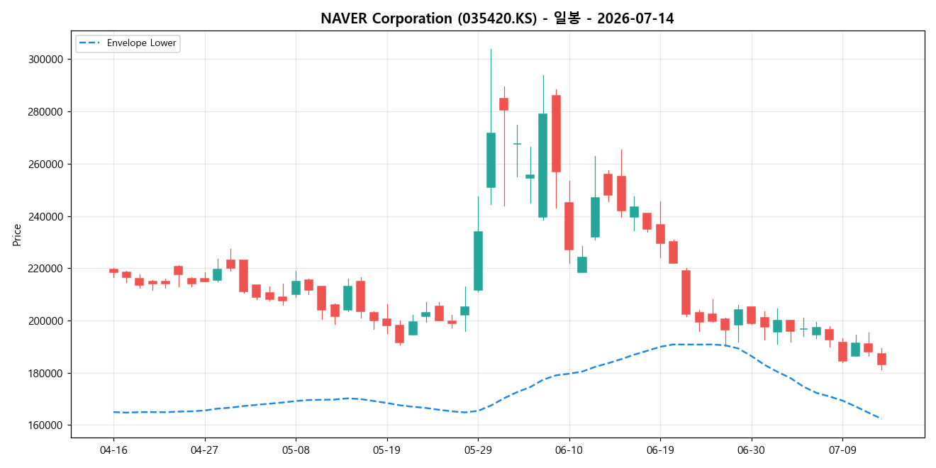 NAVER Corporation 일봉 차트