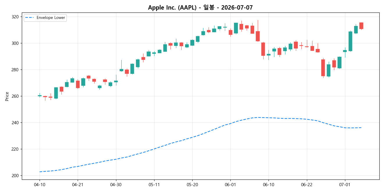 Apple Inc. 일봉 차트