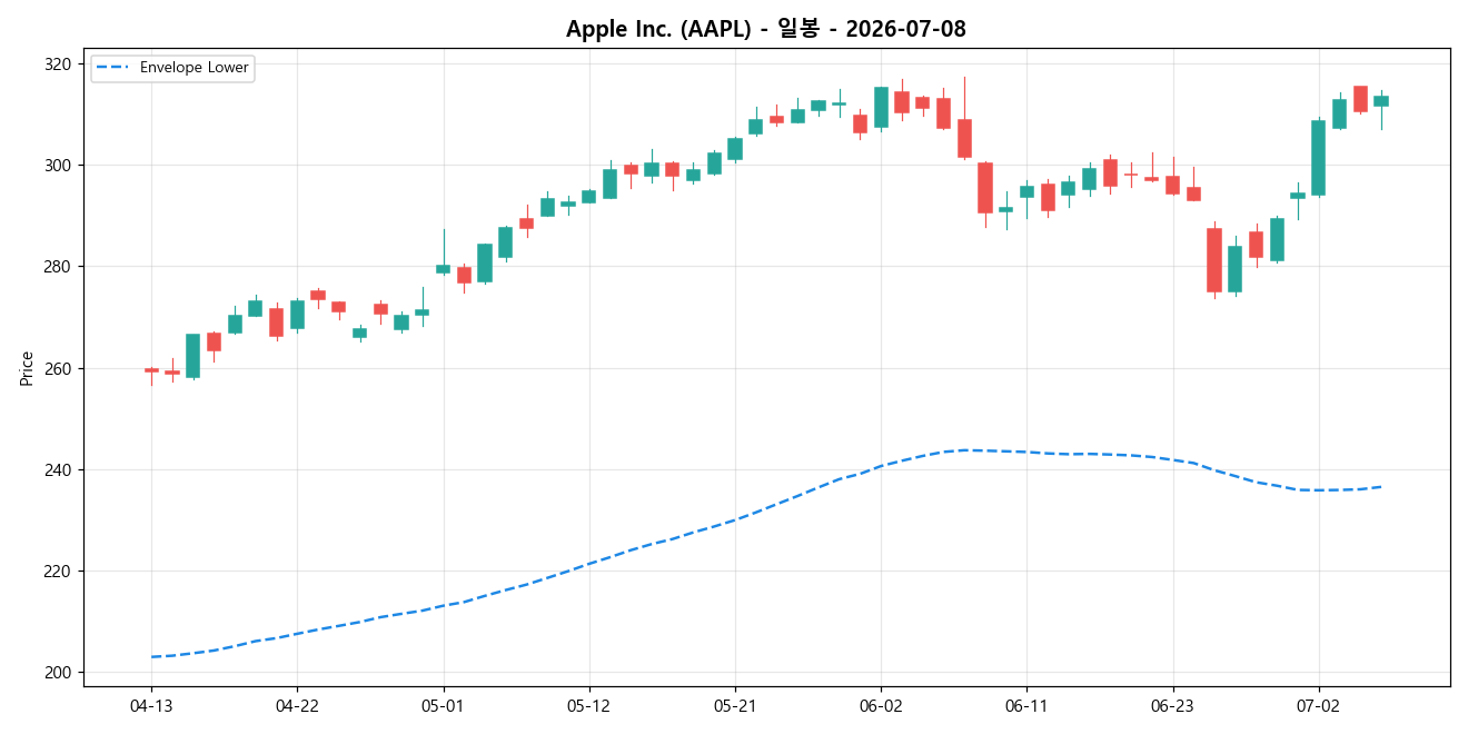Apple Inc. 일봉 차트
