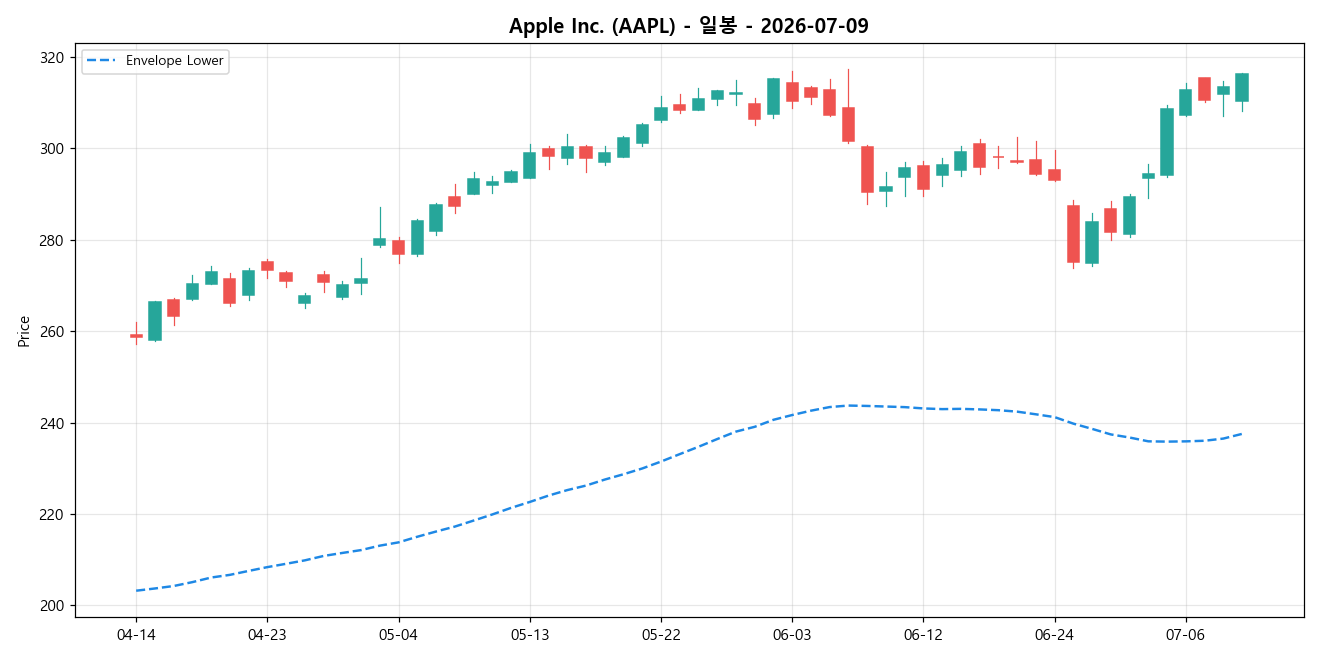 Apple Inc. 일봉 차트