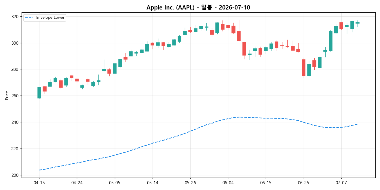 Apple Inc. 일봉 차트