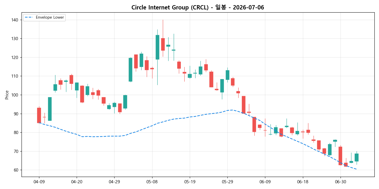 Circle Internet Group 일봉 차트