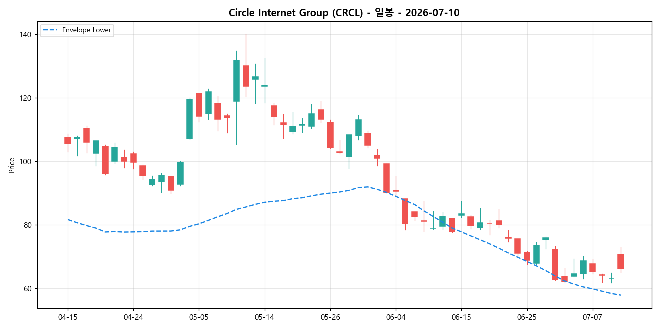 Circle Internet Group 일봉 차트