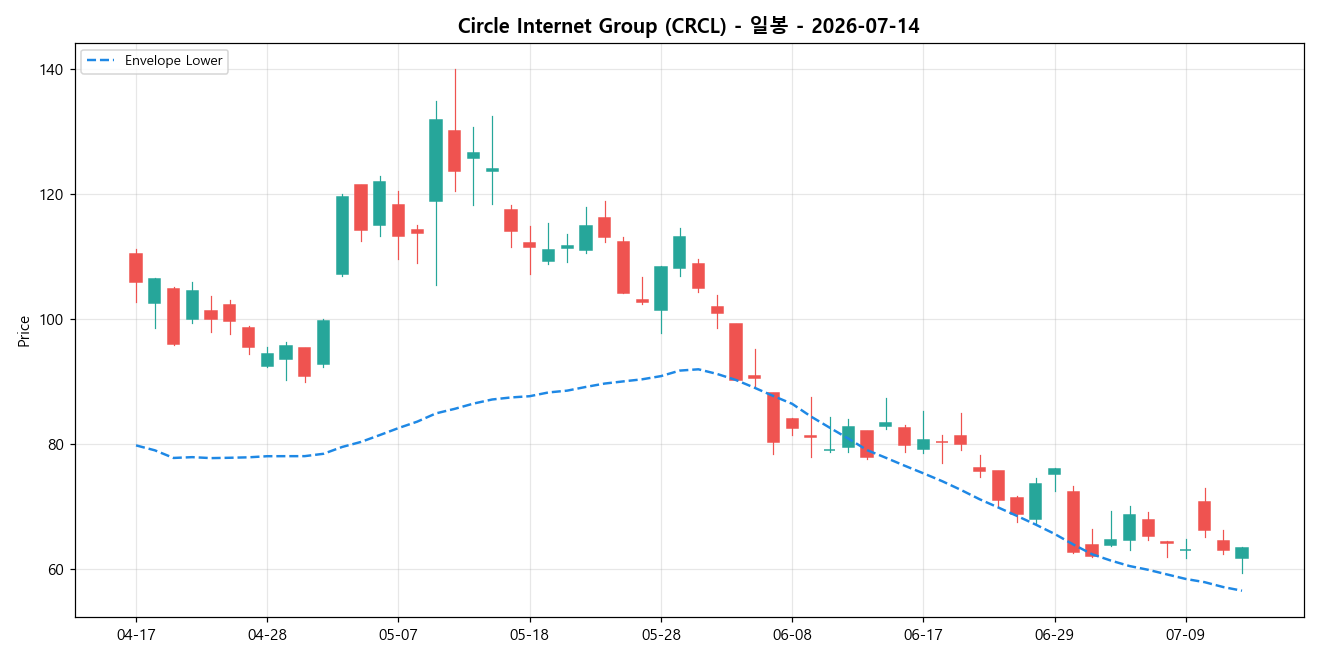 Circle Internet Group 일봉 차트