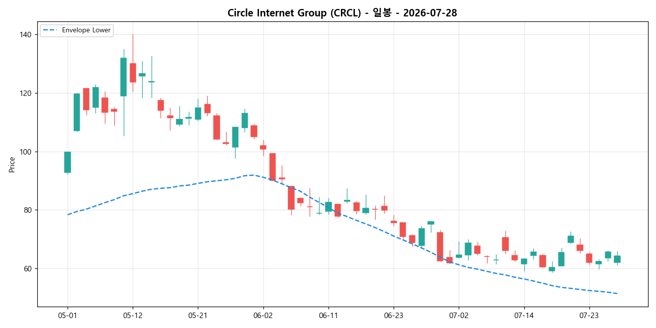 Circle Internet Group 일봉 차트