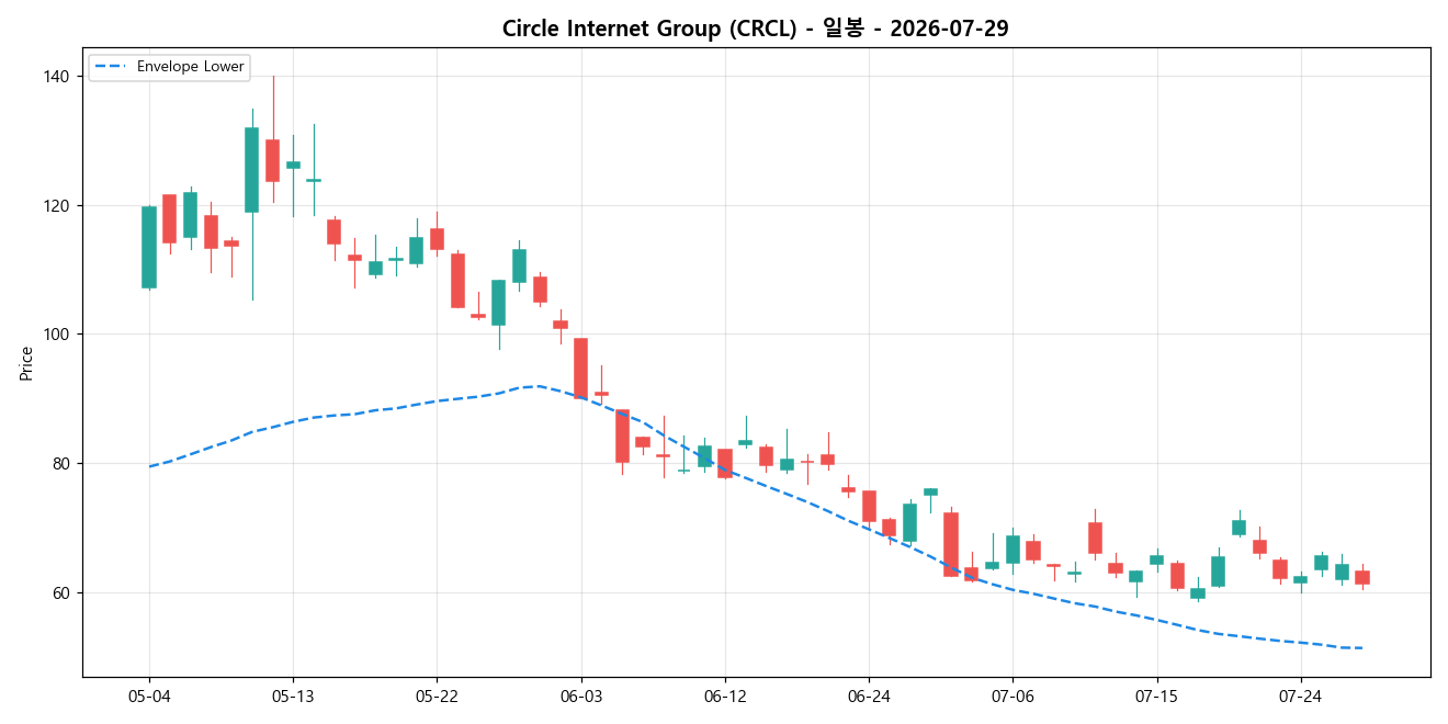 Circle Internet Group 일봉 차트