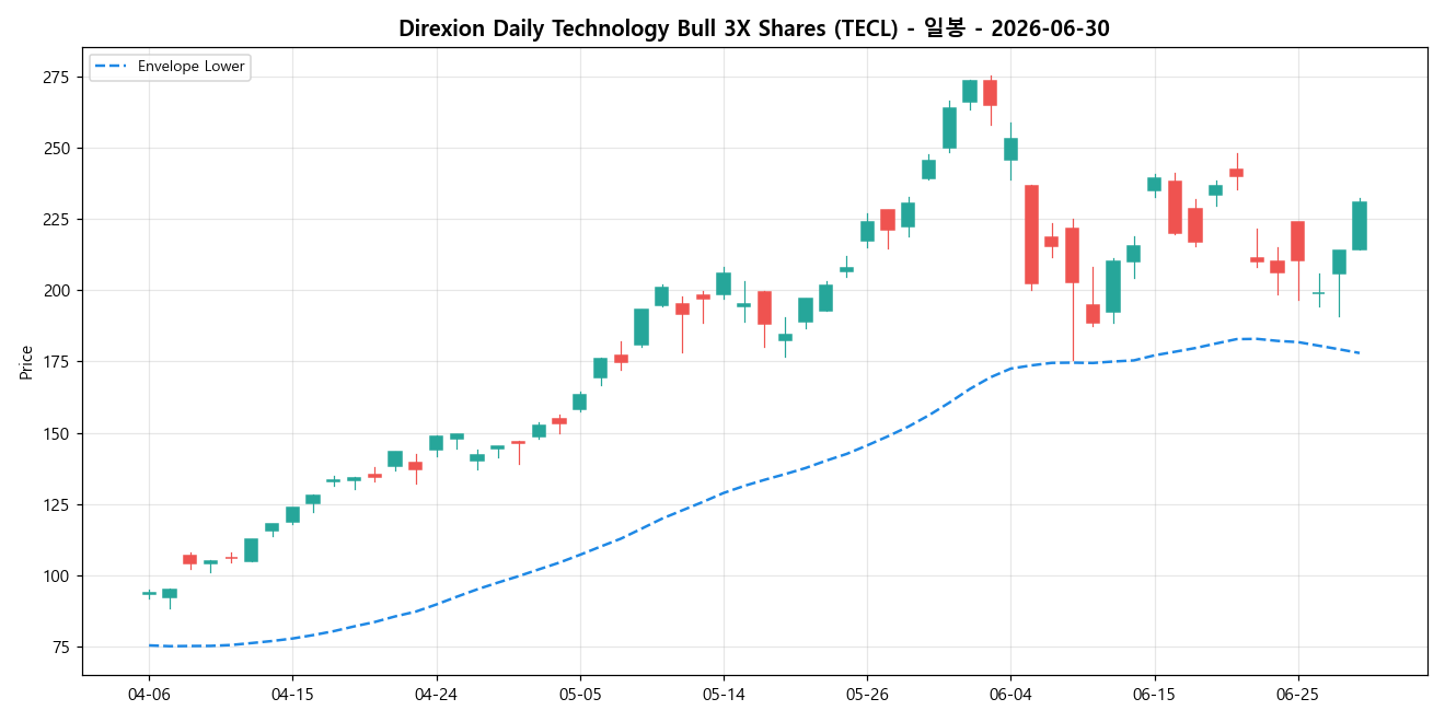 Direxion Daily Technology Bull 3X Shares 일봉 차트