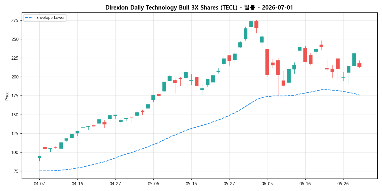 Direxion Daily Technology Bull 3X Shares 일봉 차트