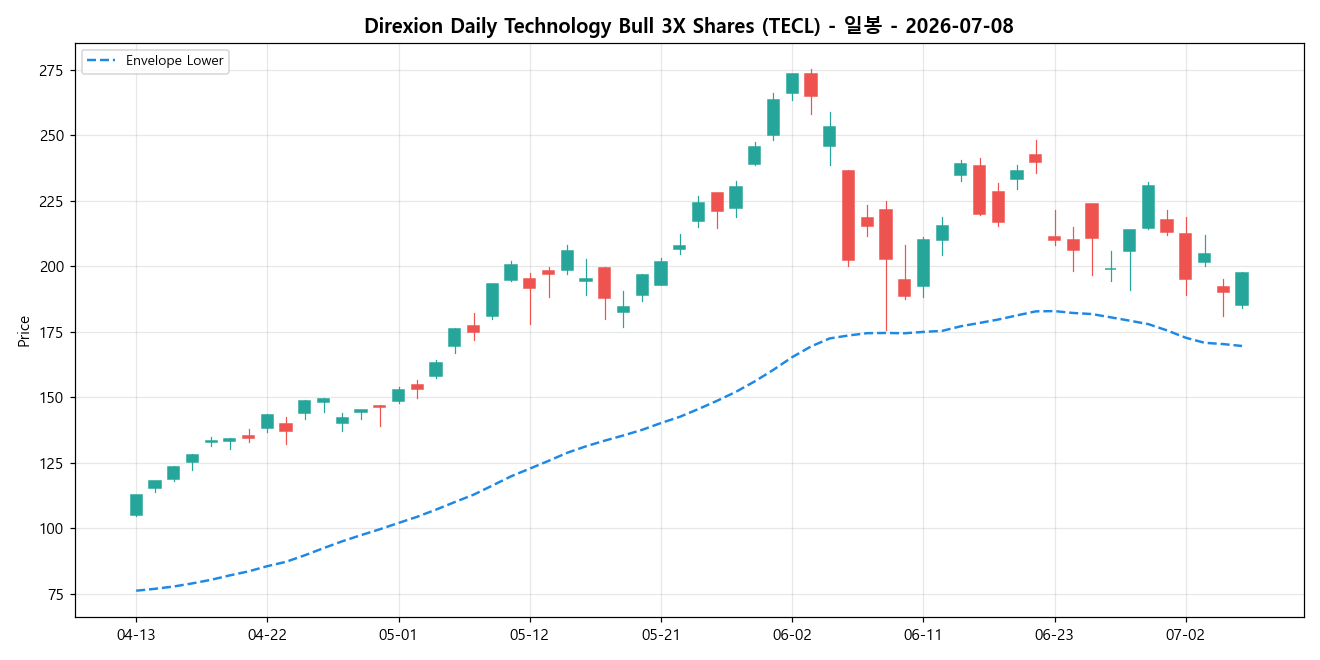 Direxion Daily Technology Bull 3X Shares 일봉 차트