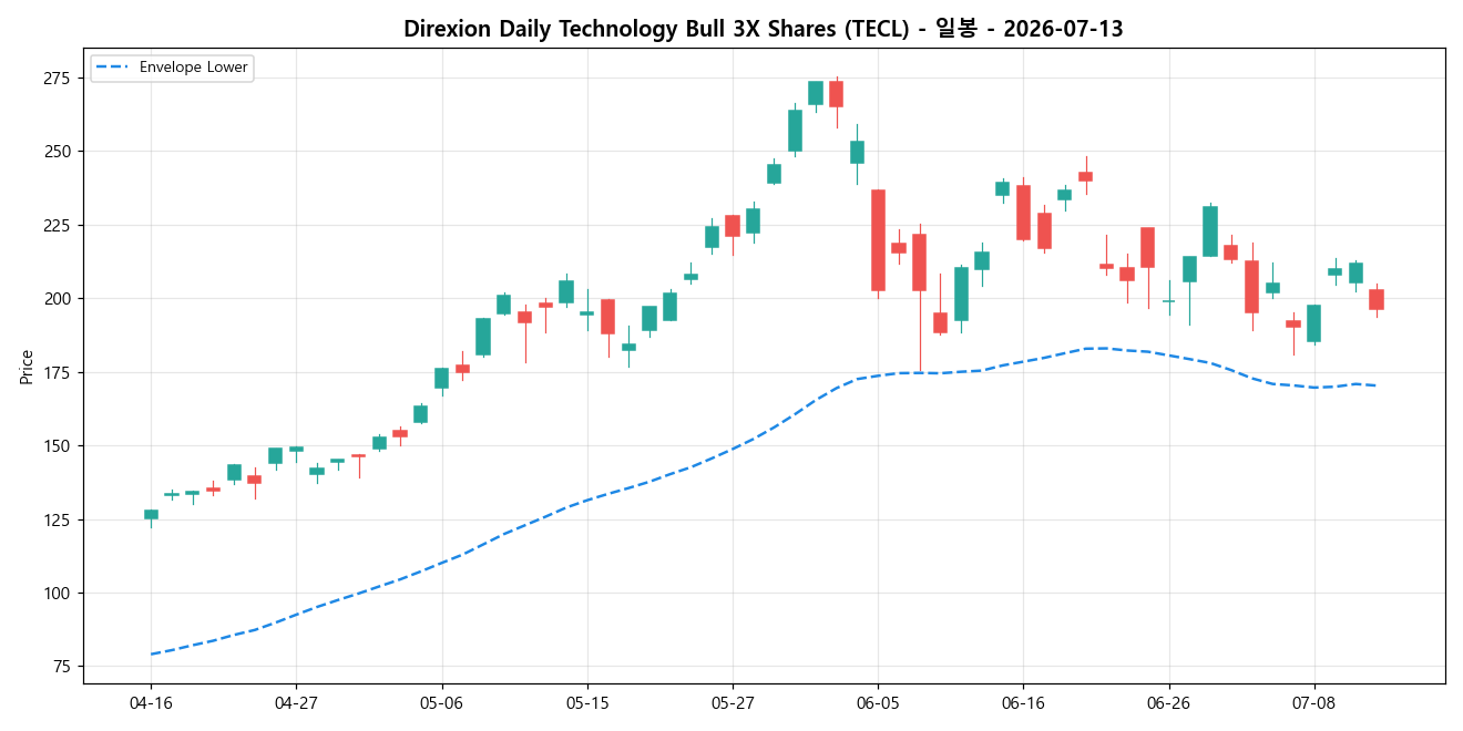 Direxion Daily Technology Bull 3X Shares 일봉 차트