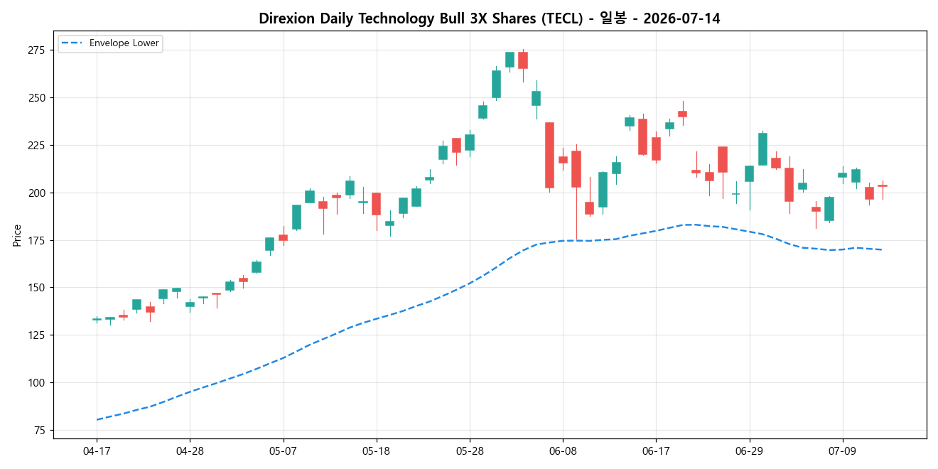 Direxion Daily Technology Bull 3X Shares 일봉 차트