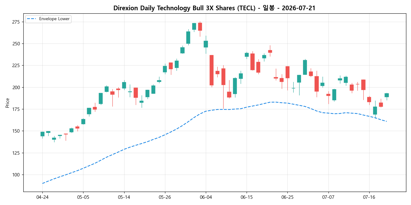 Direxion Daily Technology Bull 3X Shares 일봉 차트