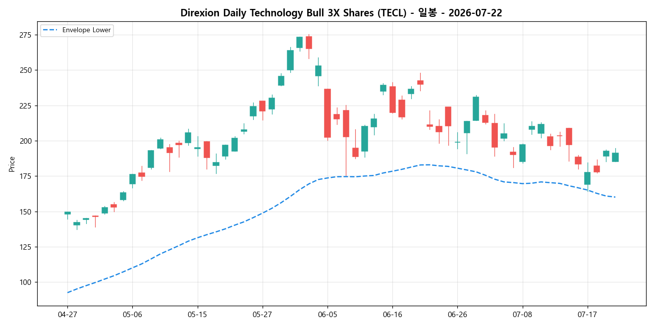 Direxion Daily Technology Bull 3X Shares 일봉 차트