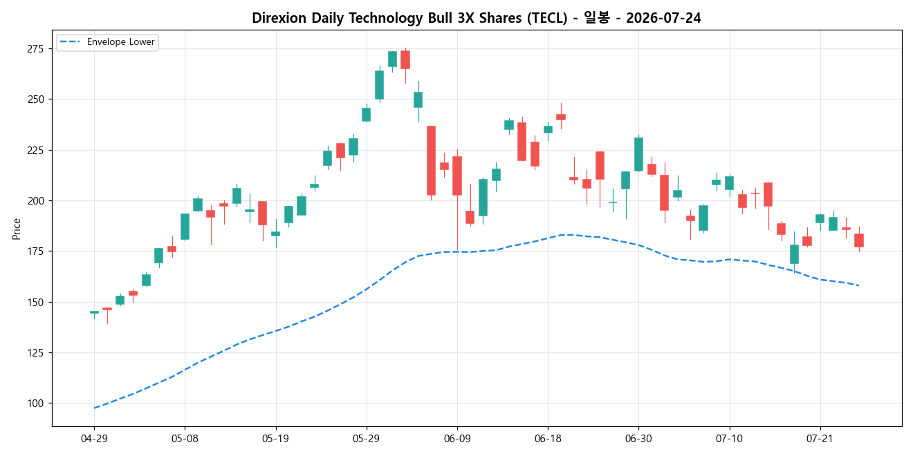 Direxion Daily Technology Bull 3X Shares 일봉 차트