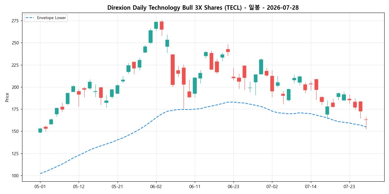 Direxion Daily Technology Bull 3X Shares 일봉 차트