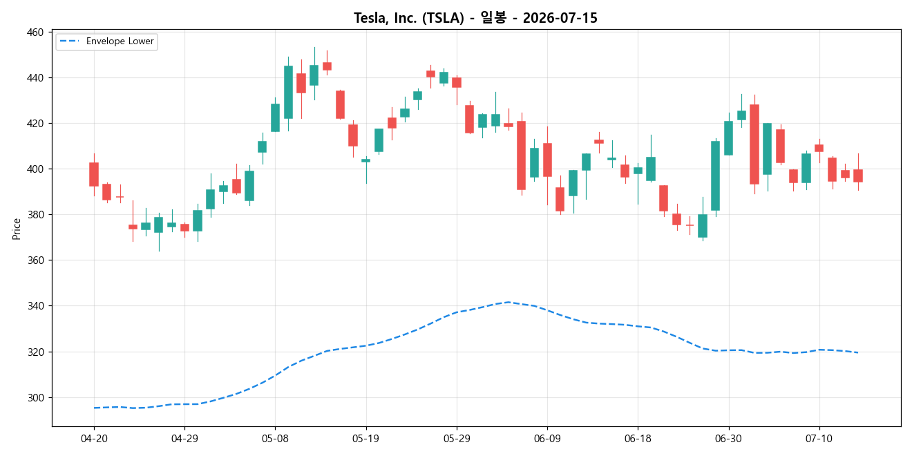 Tesla, Inc. 일봉 차트