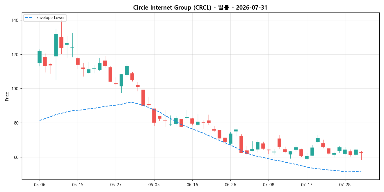 Circle Internet Group 일봉 차트