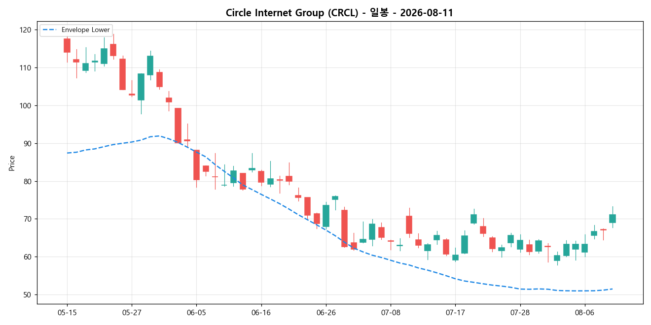 Circle Internet Group 일봉 차트