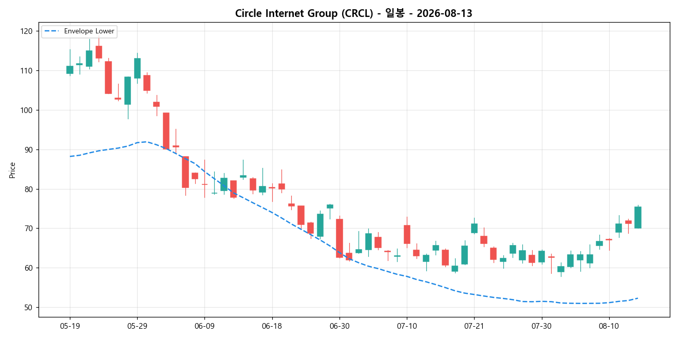 Circle Internet Group 일봉 차트