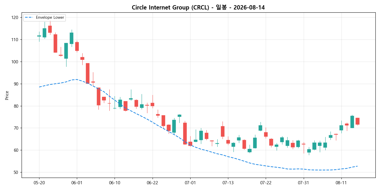 Circle Internet Group 일봉 차트