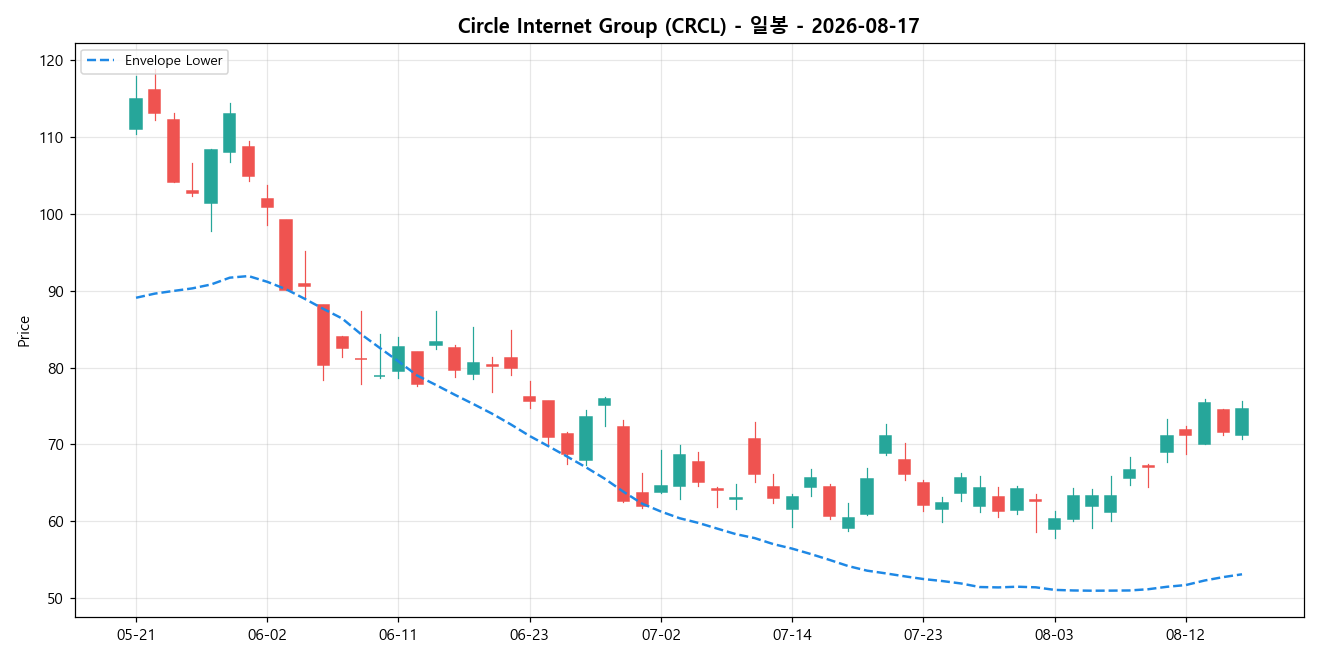 Circle Internet Group 일봉 차트