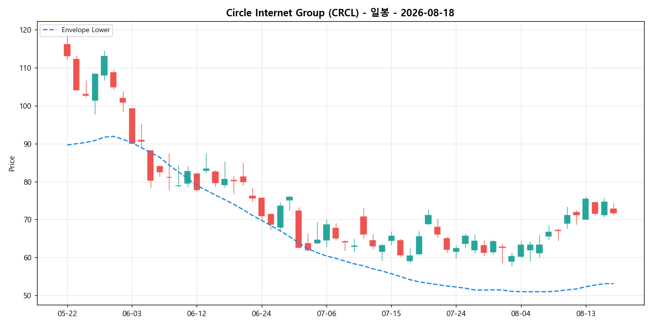 Circle Internet Group 일봉 차트