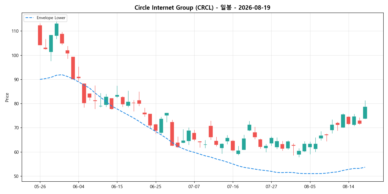 Circle Internet Group 일봉 차트