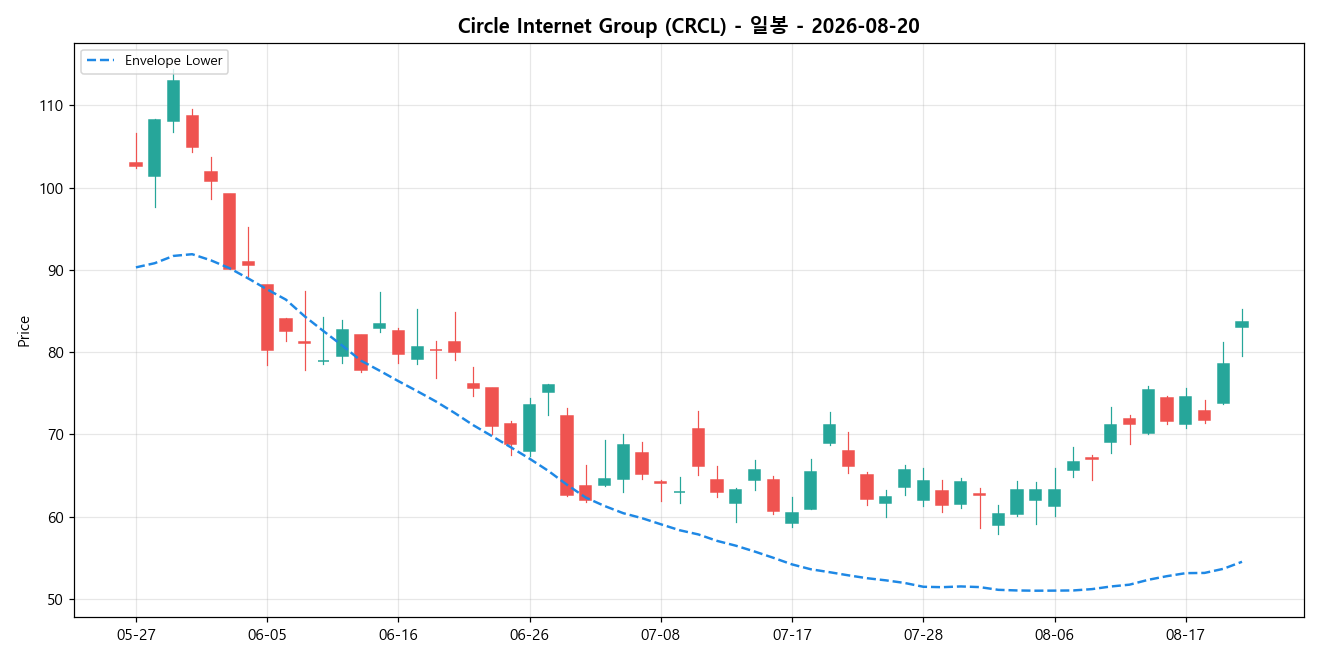 Circle Internet Group 일봉 차트