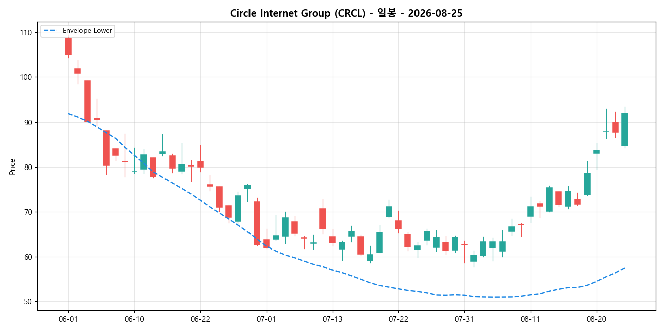Circle Internet Group 일봉 차트