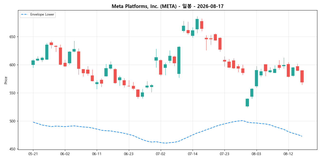 Meta Platforms, Inc. 일봉 차트
