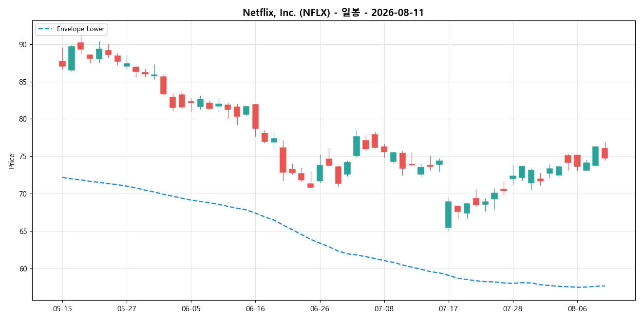 Netflix, Inc. 일봉 차트
