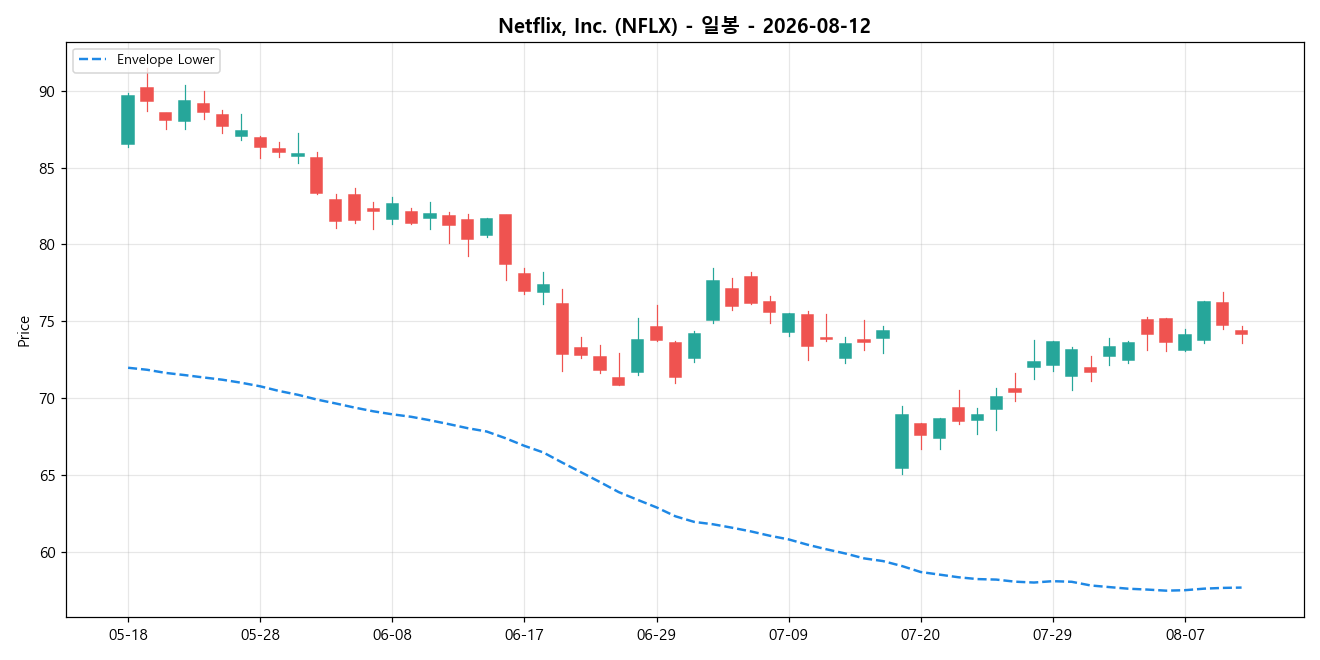 Netflix, Inc. 일봉 차트
